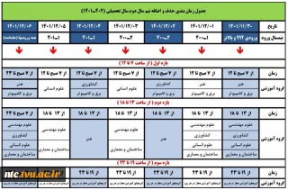 حذف و اضافه نیمسال دوم تحصیلی 1401